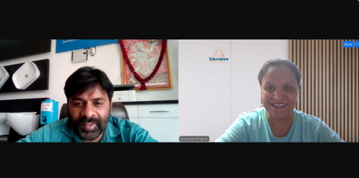 One-on-one EDUVATEE spoken English session